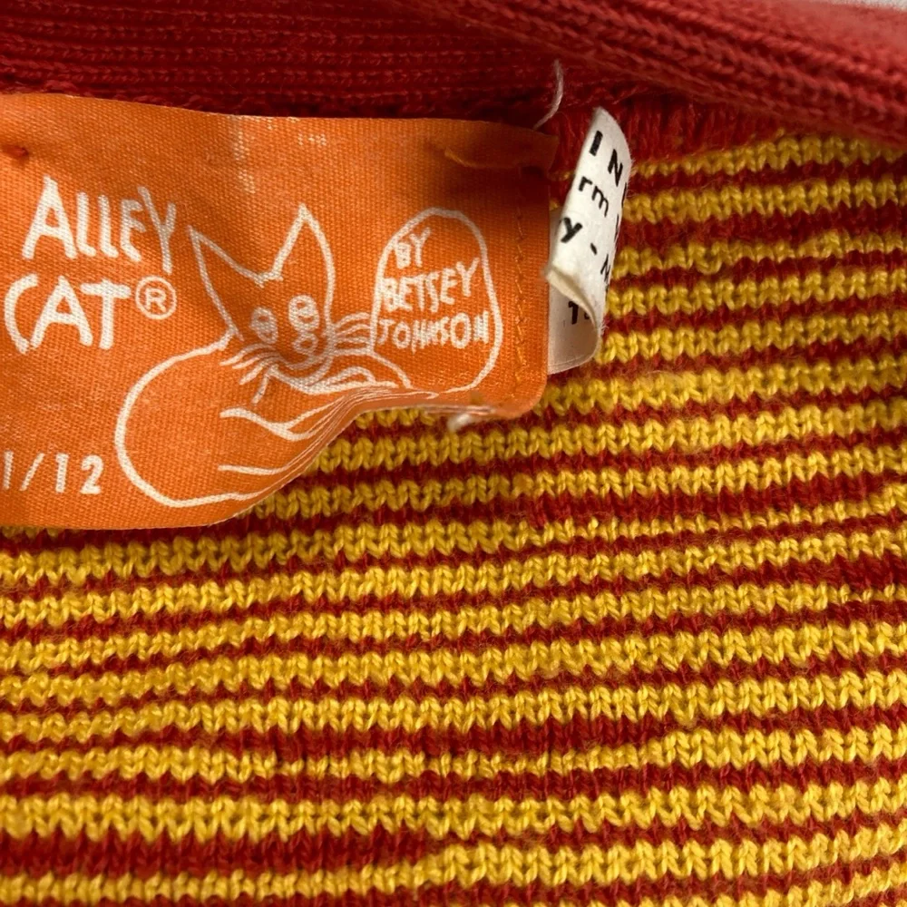Vintage Betsey Johnson Alley Cat 70s Knit Gingham Set - Picture 7 of 9